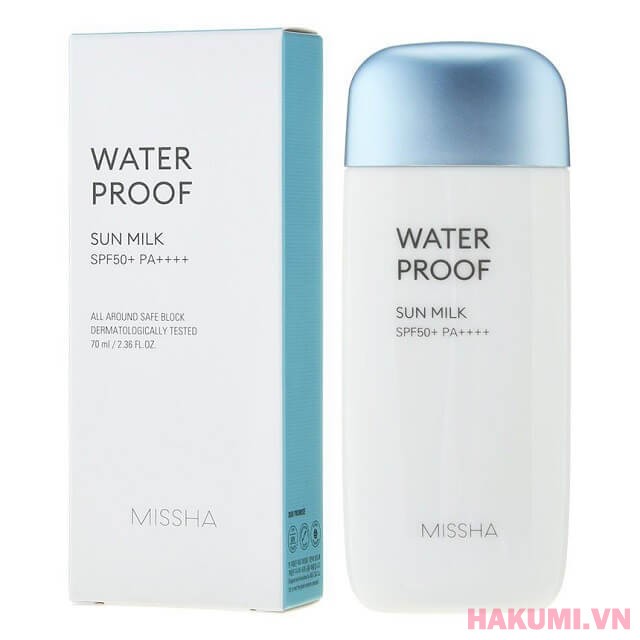 Kem chống nắng Missha Waterproof Sun Milk SPF50+ PA++++ 2